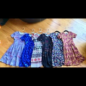Lularoe Amelia dresses (lot of 6 dresses)
